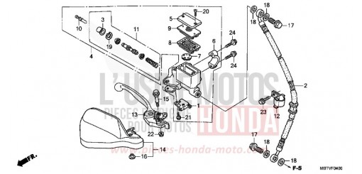 FR. BRAKE MASTER CYLINDER (XL1000V) XL1000VB de 2011